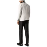 Elegant Men’s 3 Piece White and Black Tuxedo