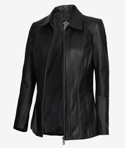 Revofits Noir Elegance Timeless Black Leather Jacket 