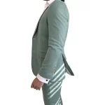 Mens Two Piece Sage Green Suit