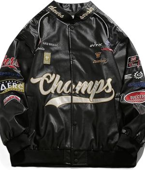 Aelfric Eden Oversized Faux Leather Moto Jacket