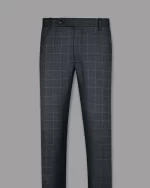 Elegant Black windowpane check suit