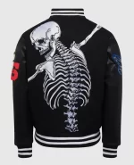 Men's Godspeed Skull Rod Jacket Back View