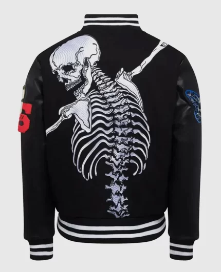 Men's Godspeed Skull Rod Jacket Back View