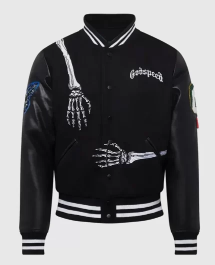 Men's Godspeed Skull Rod Jacket Front View