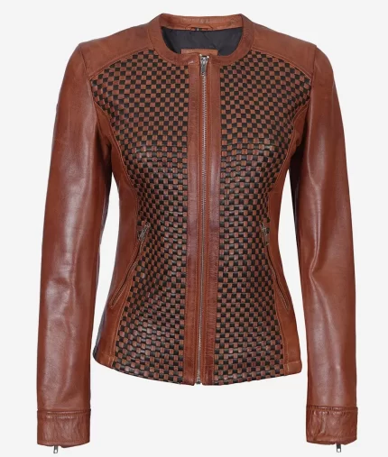 Womens Bold Chic Elite Premium Leather Jacket