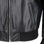 Navigator Black Leather Jacket Texture