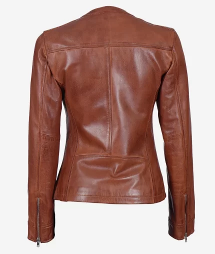 Womens Bold Chic Elite Premium Leather Jacket