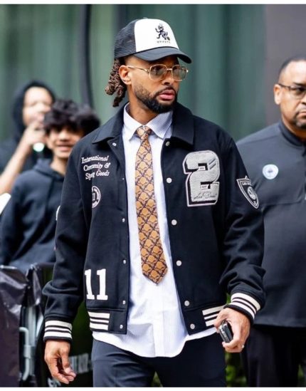 Patty Mills NYC 2025 Varsity Jacket Full View