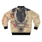 Japanese Dragon Varsity Jacket Back View