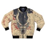Japanese Dragon Varsity Jacket Front View