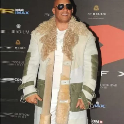xXx Movie Premiere Vin Diesel Fur Coat front view