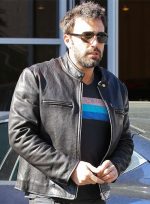Ben Affleck Damian Black Distressed Biker Leather Jacket Quality