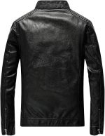 Real Leather Jacket Back View