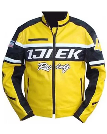 Men Dead Rising Chunk Greene leather jacket Front View