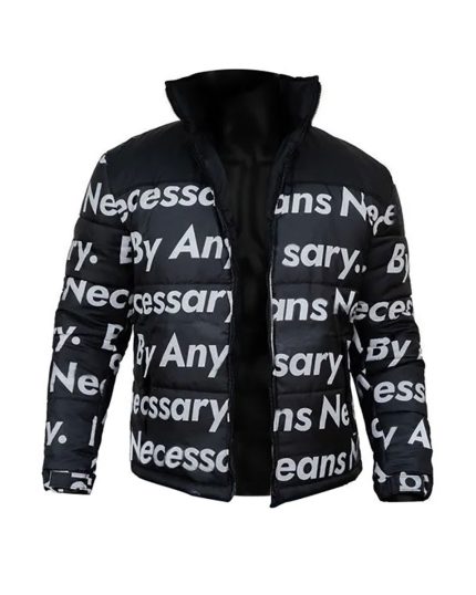 Goku Black Premium Puffer Jacket View