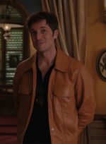 Lucas Bravo Brown Leather Trucker Jacket Quality