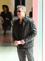 Matt Damon Mystical Black Leather Jacket Side View