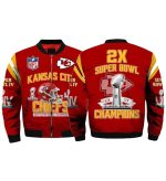 Super Bowl Kansas City Chiefs Jacket Front and back View