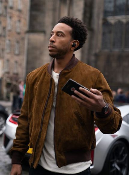 Ludacris Fast And Furious 9 Brown Suede Leather Jacket Side View