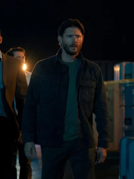 Countdown 2025 Jensen Ackles Cotton Grey Jacket Side View