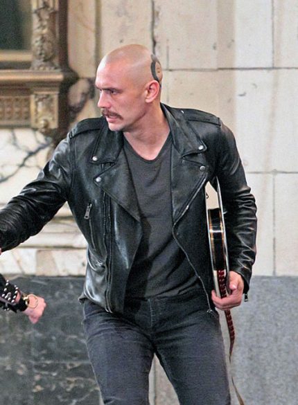 Dave Franco Zeroville Black Leather Jacket Front View
