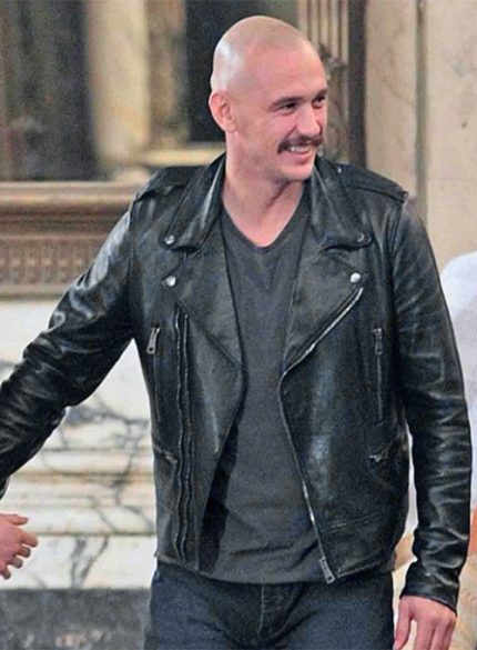 Dave Franco Zeroville Black Leather Jacket Side View