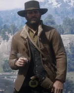 RDR 2 Arthur Morgan Cotton Brown Jacket Front View