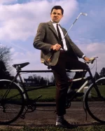 Rowan Atkinson Mr Bean Cotton Coat Lifestyle Shot