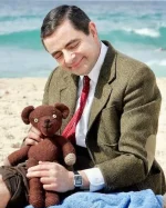 Rowan Atkinson Mr Bean Cotton Coat Side View