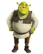 Shrek Brown Textured Leather Vest Front View