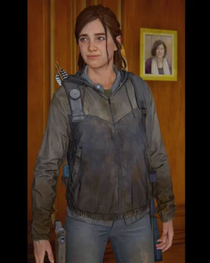The Last of Us Part II Ellie Hooded Jacket Front View