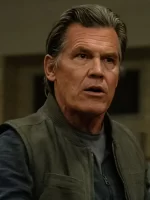 Weapon 2025 Josh Brolin Archer Graff Cotton Green Vest Closeup Details
