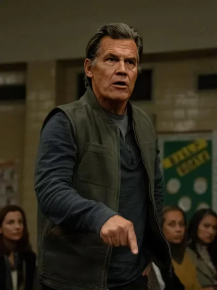 Weapon 2025 Josh Brolin Archer Graff Cotton Green Vest Front View