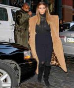 Kim Kardashian Brown Long Coat