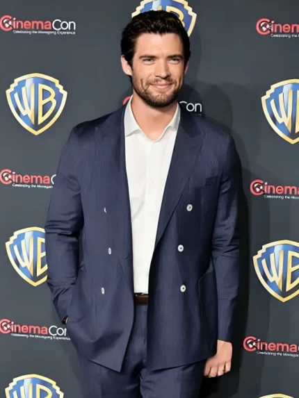 David Corenswet Superman 2025 Wool Blue Blazer