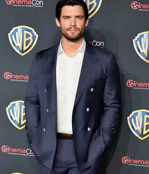 David Corenswet Superman 2025 Wool Blue Blazer