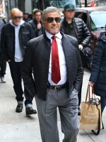 Dwight Manfredi Tulsa King Black Leather Jacket