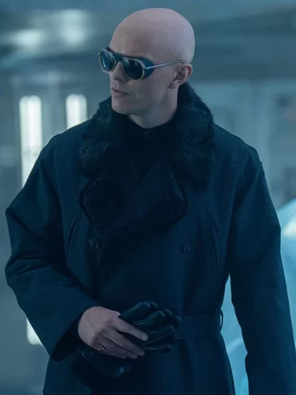 Nicholas Hoult Inspired Superman 2025 Shearling Fabric Jacket