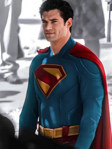 David Corenswet Superman 2025 Costume Leather Jacket