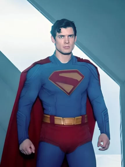 David Corenswet Superman 2025 Costume Leather Jacket