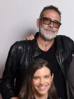 Exclusive The walking dead 2023 Black Jeffrey Dean Morgan Leather Jacket