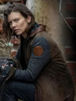The Walking Dead 2023 Lauren Cohan Denim Coat