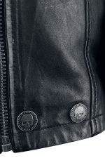Black Red Leather Biker Trending Christmas Jacket