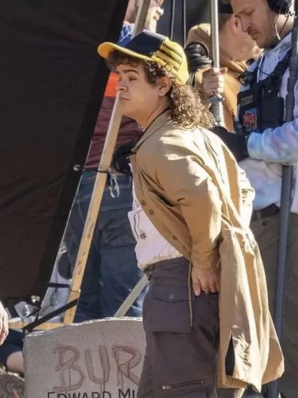Stranger Things S05 Dustin Henderson Brown Cotton Coat