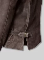 Indiana Jones Rusted Brown Leather Jacket side view